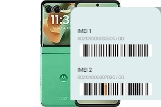 How to find the IMEI code on Razr 60