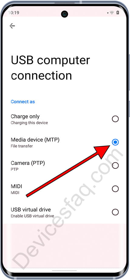 MTP connection