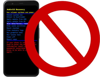 The phone restarts and does not enter recovery mode