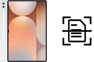 Scan document on a Samsung Galaxy Tab S10 Ultra
