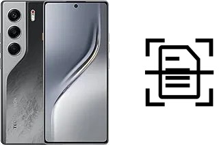 Scan document on a Tecno Camon 40