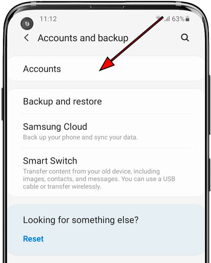 Accounts Samsung
