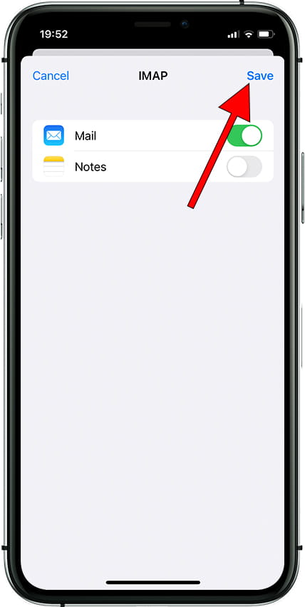 Save email account