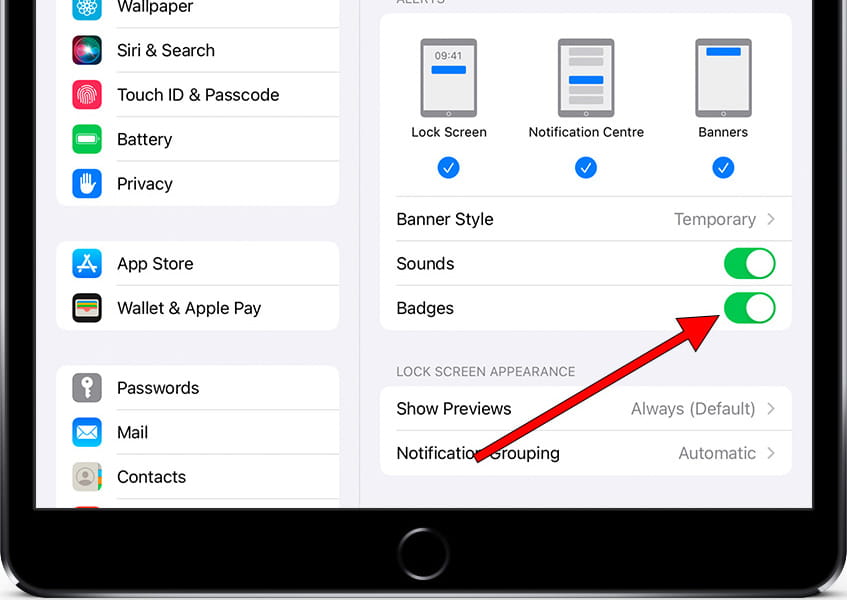 Allow notifications iOS