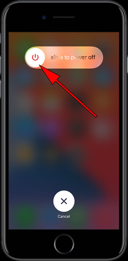 Slide to turn off iPhone 6