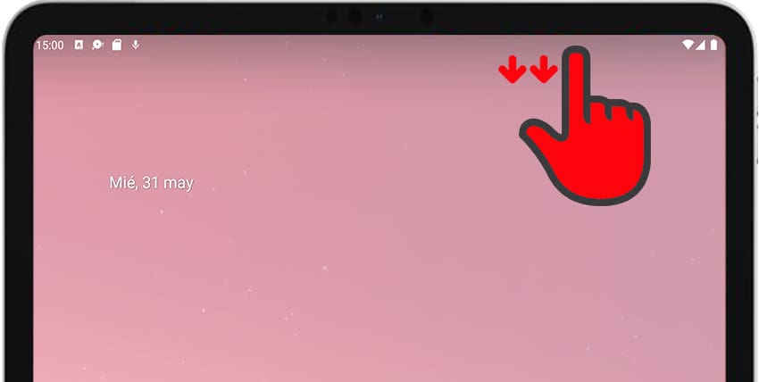 Open Android quick panel